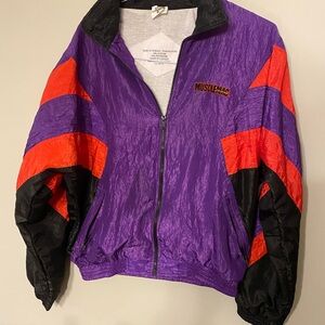 Purple and Rare Musclemag Jacket weightlifting men’s medium